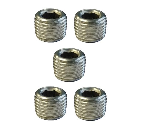 Torque Solution Stainless Steel 1/8 in NPT Plug: Universal 5 Pack