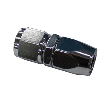 Fragola -10AN Straight Pro-Flow Hose End Chrome