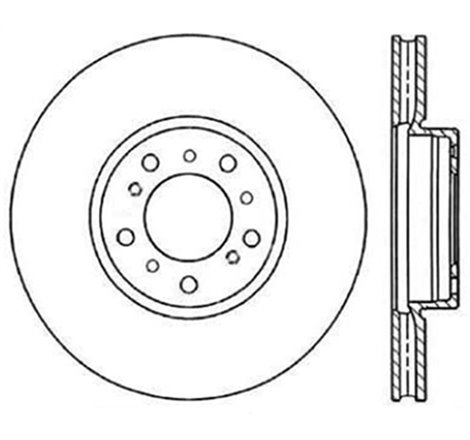 StopTech Power Slot BMW (E46) Front Left Cryo Slotted Rotor