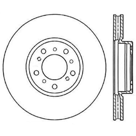 StopTech Power Slot BMW (E46) Front Left Cryo Slotted Rotor