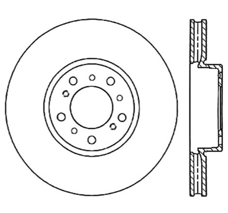 StopTech Power Slot BMW (E46) Front Right Slotted Cryo Rotor