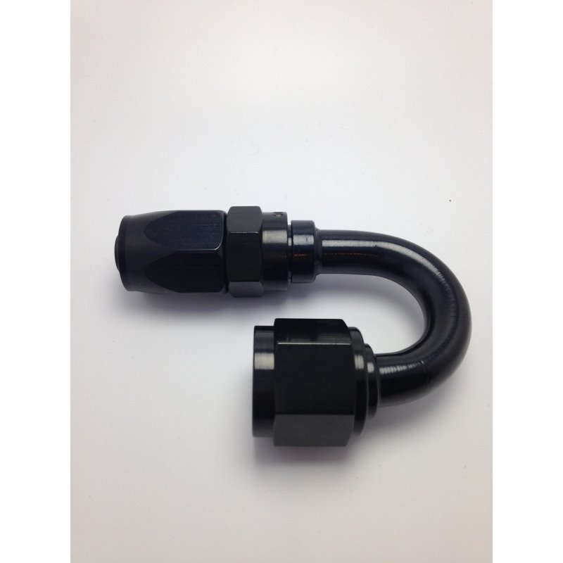 Fragola -6AN x 180 Degree Pro-Flow Hose End - Black