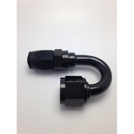 Fragola -8AN x 180 Degree Pro-Flow Hose End - Black