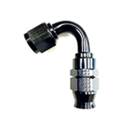 Fragola -6AN Real Street x 120 Degree Hose End Black For PTFE Hose