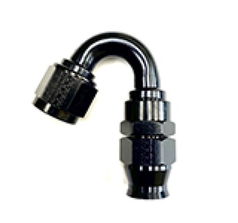 Fragola -6AN Real Street x 150 Degree 3/8 EFI Quick Disconnect Hose End Black