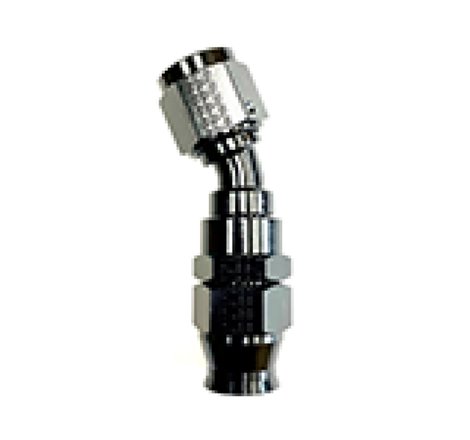 Fragola -6AN Real Street x 30 Degree 3/8 EFI Quick Disconnect Hose End Black