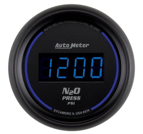 Autometer Ultra-Lite 2-1/16in 1600 PSI Digital Nitrous Pressure Gauge - Black