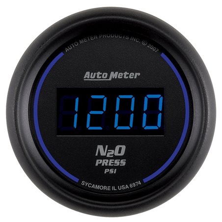 Autometer Ultra-Lite 2-1/16in 1600 PSI Digital Nitrous Pressure Gauge - Black