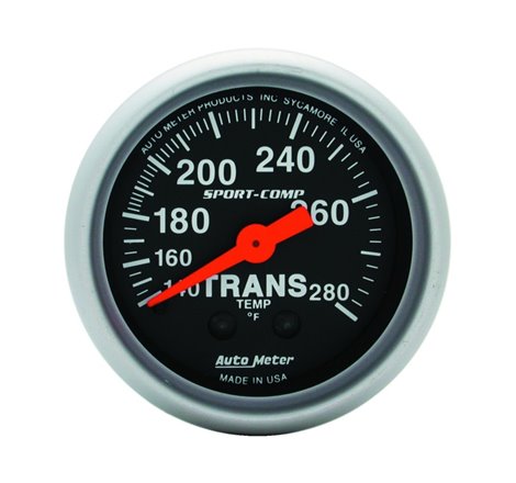 Autometer Sport Comp 140-280F Trans Temp Gauge