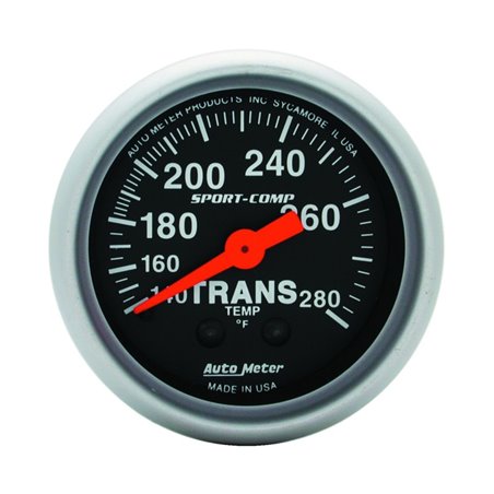 Autometer Sport Comp 140-280F Trans Temp Gauge