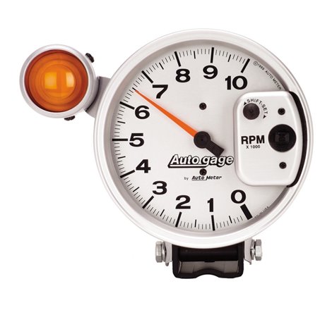 Autometer 5 inch 10,000 RPM Shift Lite Pedestal Tachometer Auto Gage