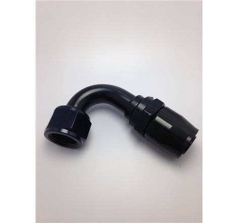 Fragola -10AN Nut x -12AN Hose Reducing Hose End 120 Degree - Black