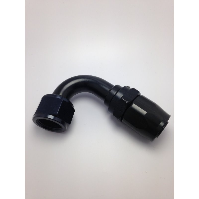 Fragola -10AN Nut x -12AN Hose Reducing Hose End 120 Degree - Black