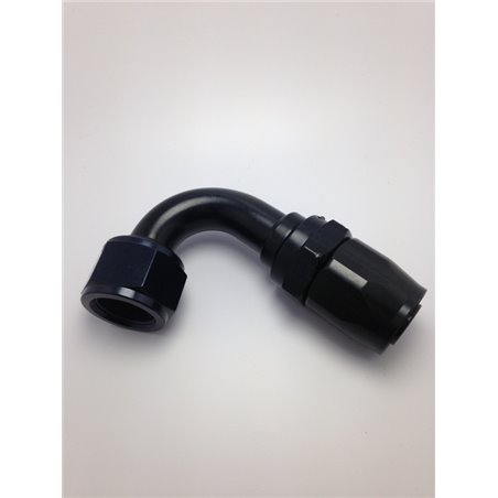 Fragola -10AN Nut x -12AN Hose Reducing Hose End 120 Degree - Black