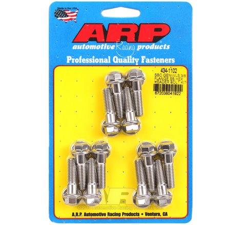 ARP Header Stud Kit SS 6pt SBC/GenIII 3/8 Flange