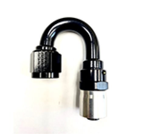 Fragola -10AN Male Rad. Fitting x 180 Degree Sport Crimp Hose End