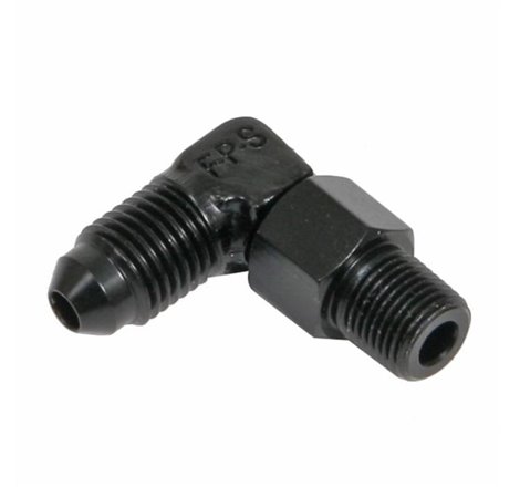 Fragola -3AN x 1/8 NPT 90 Degree Swivel - Black