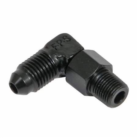 Fragola -4AN x 1/8 NPT 90 Degree Swivel - Black