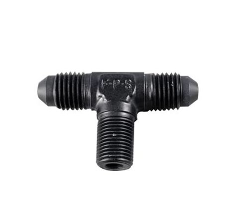 Fragola -3AN Tee 1/8 NPT On The Side - Black