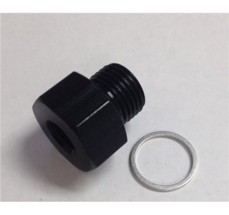 Fragola 1/2in NPT Oil Temp Adapter Black