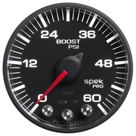 Autometer Spek-Pro 52.4mm 0-60 PSI Digital Stepper Motor Boost Gauge