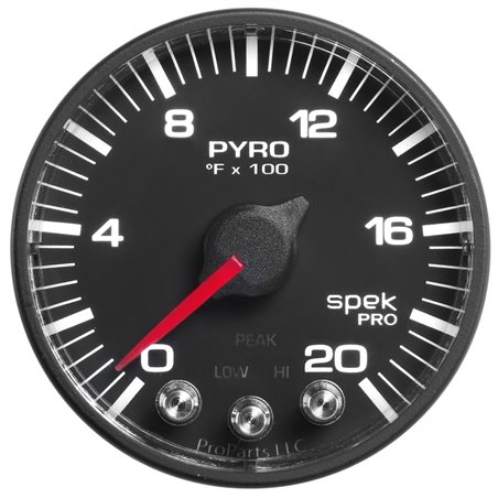 Autometer Spek-Pro 52.4mm 0-2000F Digital Stepper Motor Pyrometer Gauge