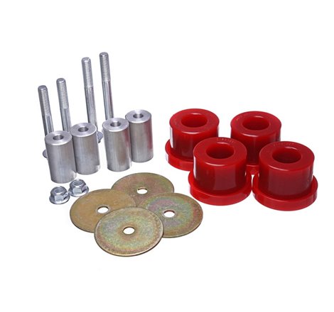 Energy Suspension 2015 Ford Mustang (Exc Cobra) Red Differential Mount Bushing Set