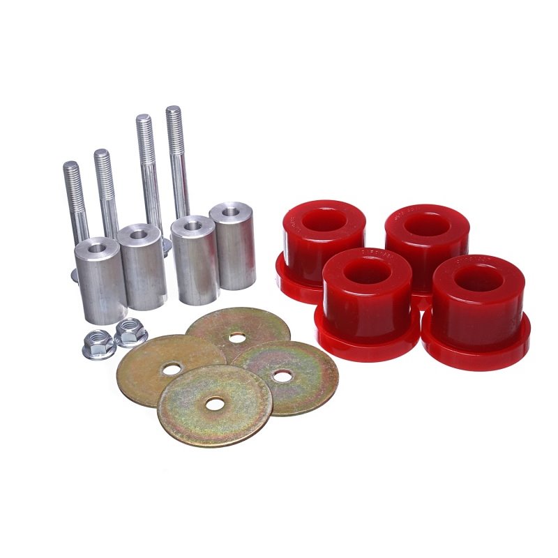 Energy Suspension 2015 Ford Mustang (Exc Cobra) Red Differential Mount Bushing Set