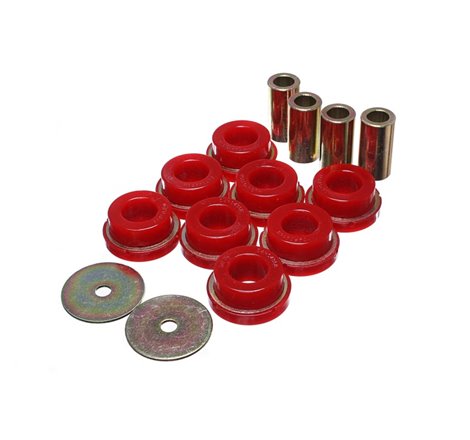 Energy Suspension 2015 Ford Mustang (Exc Cobra) Red Subframe Bushing Set