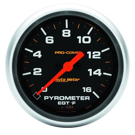 Autometer Pro Comp Full Sweep Electronic 1600F Pyrometer Gauge