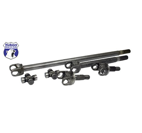 Yukon Gear Front 4340 Chrome-Moly Replacement Axle Kit For 72-81 Dana 30 Jeep CJ w/ 27 Splines