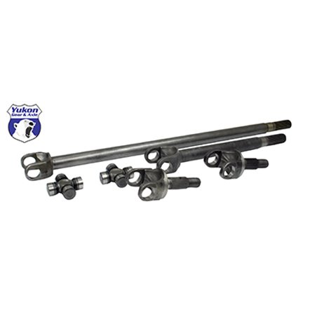 Yukon Gear Front 4340 Chrome-Moly Replacement Axle Kit For 72-81 Dana 30 Jeep CJ w/ 27 Splines