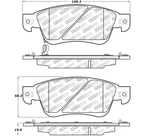 StopTech Street Select 07-08 Infiniti G35/ 08-13 G37/ 14-16 Q60 Front Brake Pads w/ Hardware