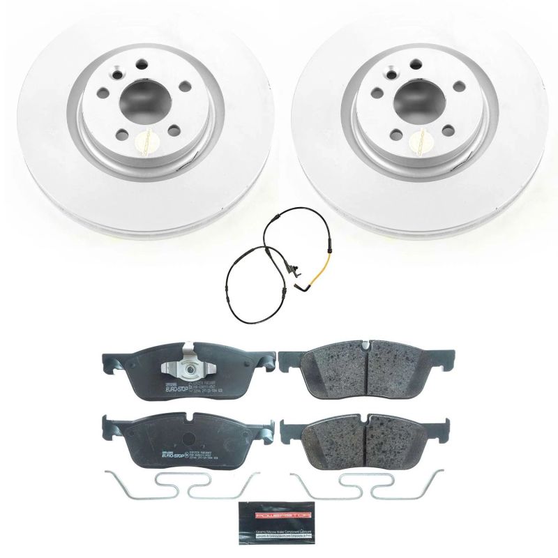 Power Stop 18-19 Jaguar E-Pace Front Euro-Stop Brake Kit