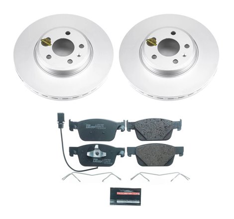 Power Stop 17-19 Audi A4 Front Euro-Stop Brake Kit