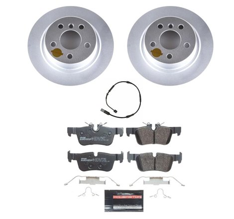 Power Stop 16-19 Mini Cooper Clubman Rear Euro-Stop Brake Kit