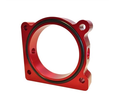 Torque Solution Throttle Body Spacer (Red) Ford F-150 3.5L Ecoboost / 3.7L V6