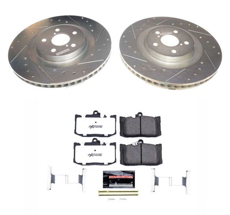 Power Stop 13-19 Lexus GS350 Front Z26 Street Warrior Brake Kit