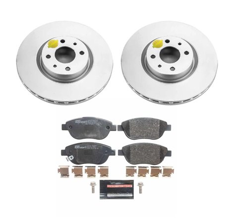 Power Stop 12-19 Fiat 500 Front Euro-Stop Brake Kit