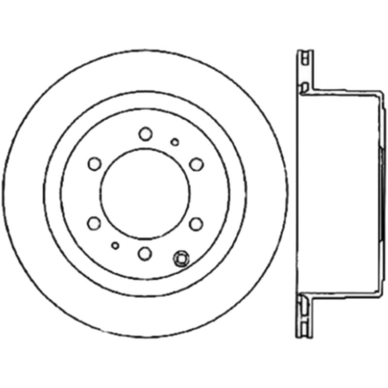 StopTech Slotted Cryo Sport Brake Rotor 93-97 Toyota Land Cruiser Left Rear