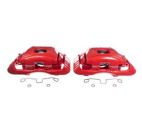 Power Stop 03-04 Audi A6 Front Red Calipers - Pair