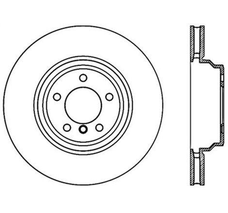 StopTech 07-12 BMW 335i Front Left Cryo Slotted Sport Brake Rotor