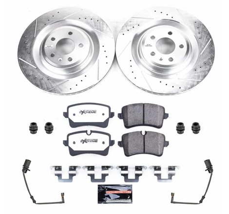 Power Stop 2018 Audi S8 Rear Z26 Street Warrior Brake Kit