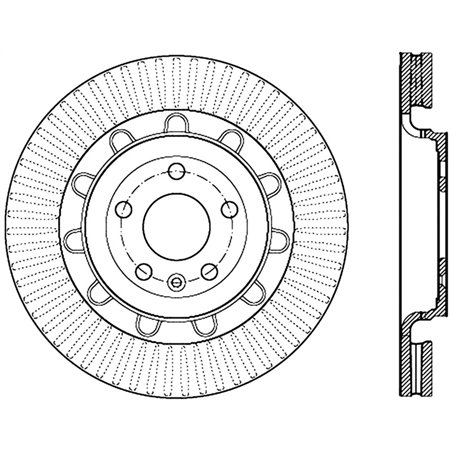 Stoptech Performance Cryo Front Brake Rotor 13-14 Ford Taurus