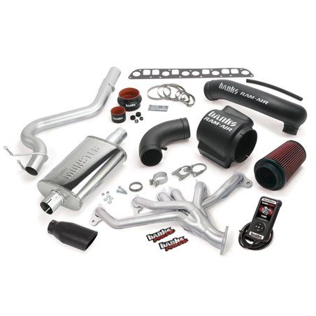 Banks Power 98-99 Jeep 4.0L Wrangler PowerPack System - SS Single Exhaust w/ Black Tip