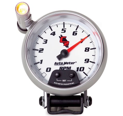 Autometer C2 3 3/4 inch 10000RPM In-Dash Tachometer w/ Ext. Quick-Lite