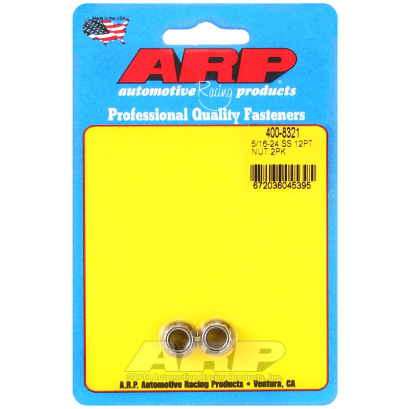 ARP 5/16 x 24 SS 12pt Nut Kit