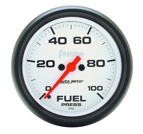 Autometer Phantom 2-5/8in 0-100 PSI Fuel Pressure Gauge