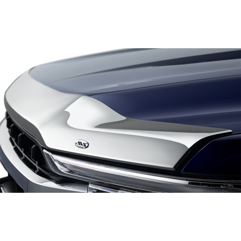 AVS 21-22 Ford F-150 (Excl. Tremor/Raptor) Aeroskin Low Profile Hood Shield - Chrome