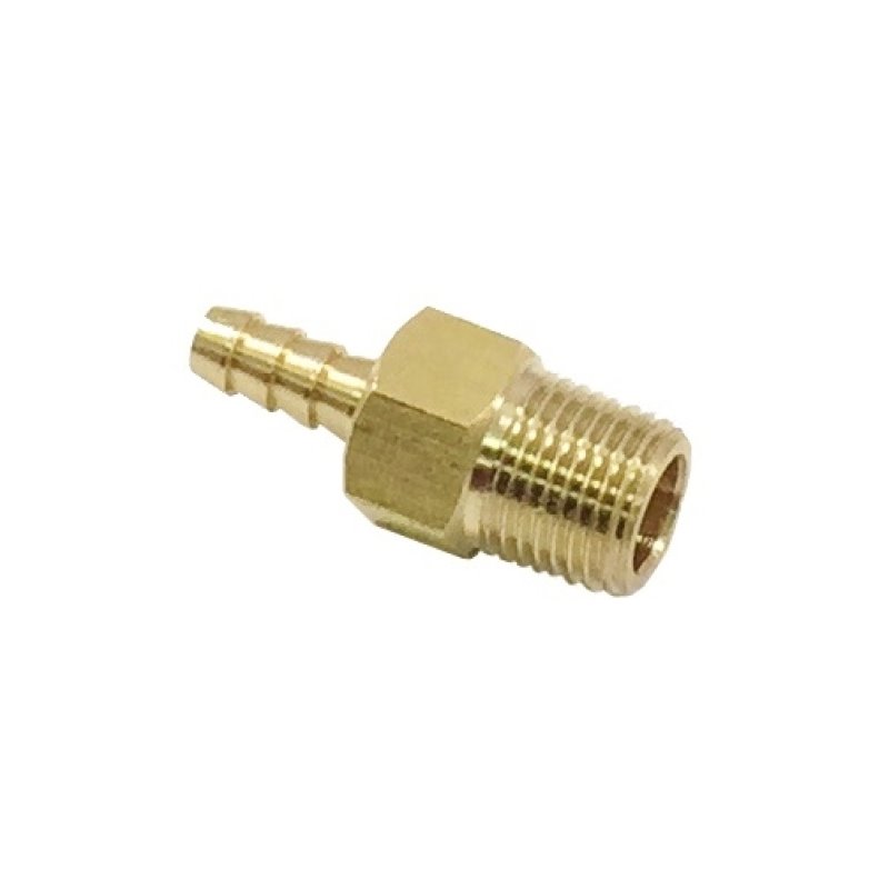 Torque Solution Brass 1/8 in NPT Fitting: Universal Straight Barb